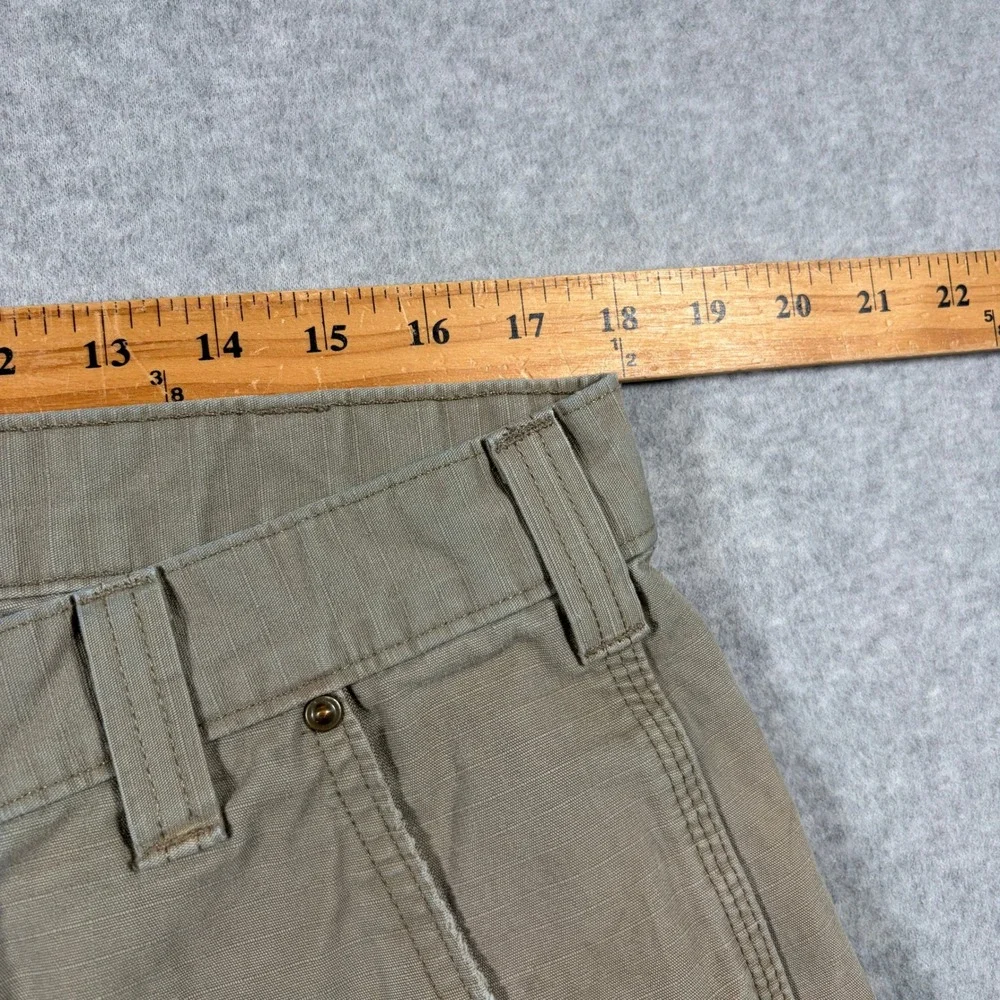 Carhartt Cargo Pants Mens 36x34 Tan B342 DES Relaxed Fit Ripstop Work Trousers